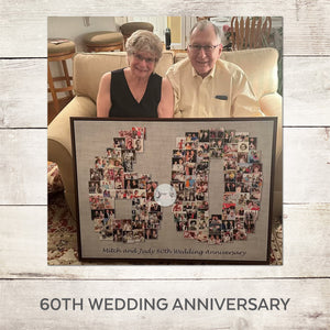 60th Photo Collage |60th BirthdayGift | 60th Anniversary Gift