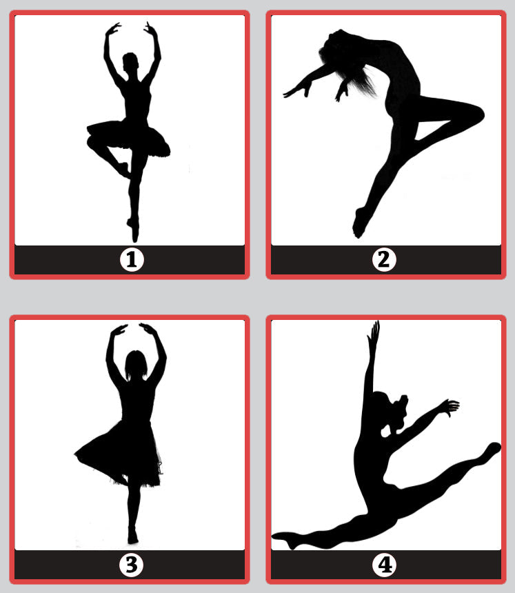 Dance Recital Photo Collage, Personalized Dancer Shape Photo Canvas Prints