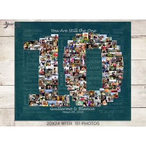 10th Anniversary Photo Collage