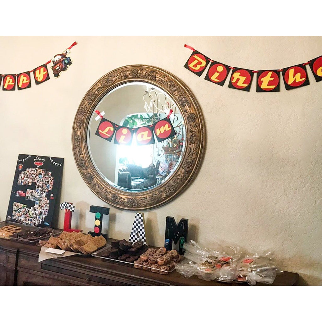 3rd Birthday Photo Collage - Cars Party | Photo Canvas Prints