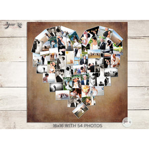 Heart Photo Collage- SQUARE