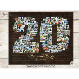 20th Anniversary Photo Collage