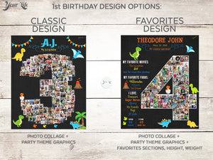 Beauty and the Beast 3rd Birthday Photo Collage