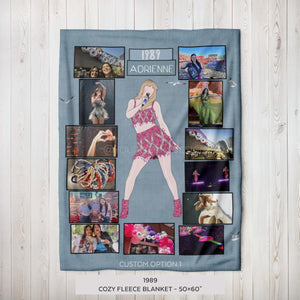 1989 Personalized Blanket - Custom Eras Tour Photo Blanket - Unique Gift for Swifties - Cozy Home Decor - Speak Now - 50x60"