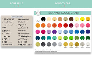 FEARLESS Personalized Blanket - Custom Eras Tour Photo Blanket - Unique Gift for Swifties - Cozy Home Decor - 50x60"