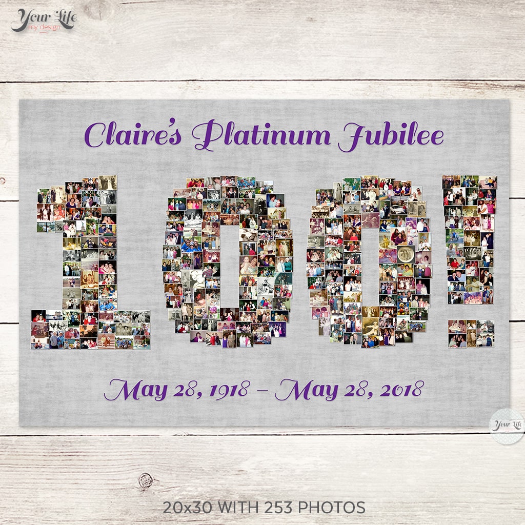 100th Birthday Photo Collage