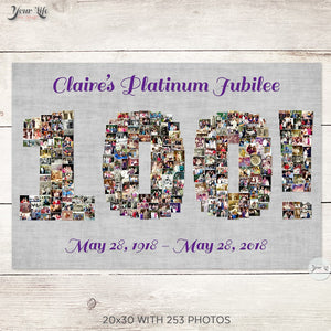 100th Birthday Photo Collage
