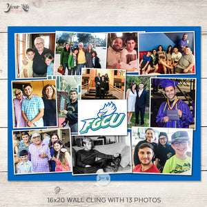 Dorm Room Wall Cling - Peel & Stick (Reusable)