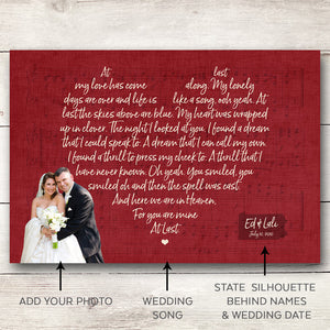 First Dance Lyrics, Photo and Wedding Song Lyrics, Photo with Wedding Vows