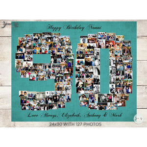 90th Birthday Photo Collage
