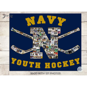 Hockey Logo Photo Collage