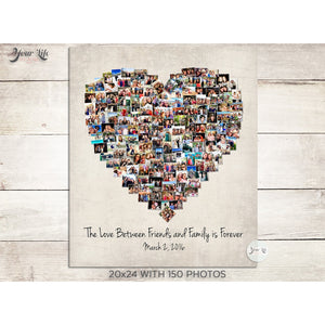 Family Heart Photo Collage