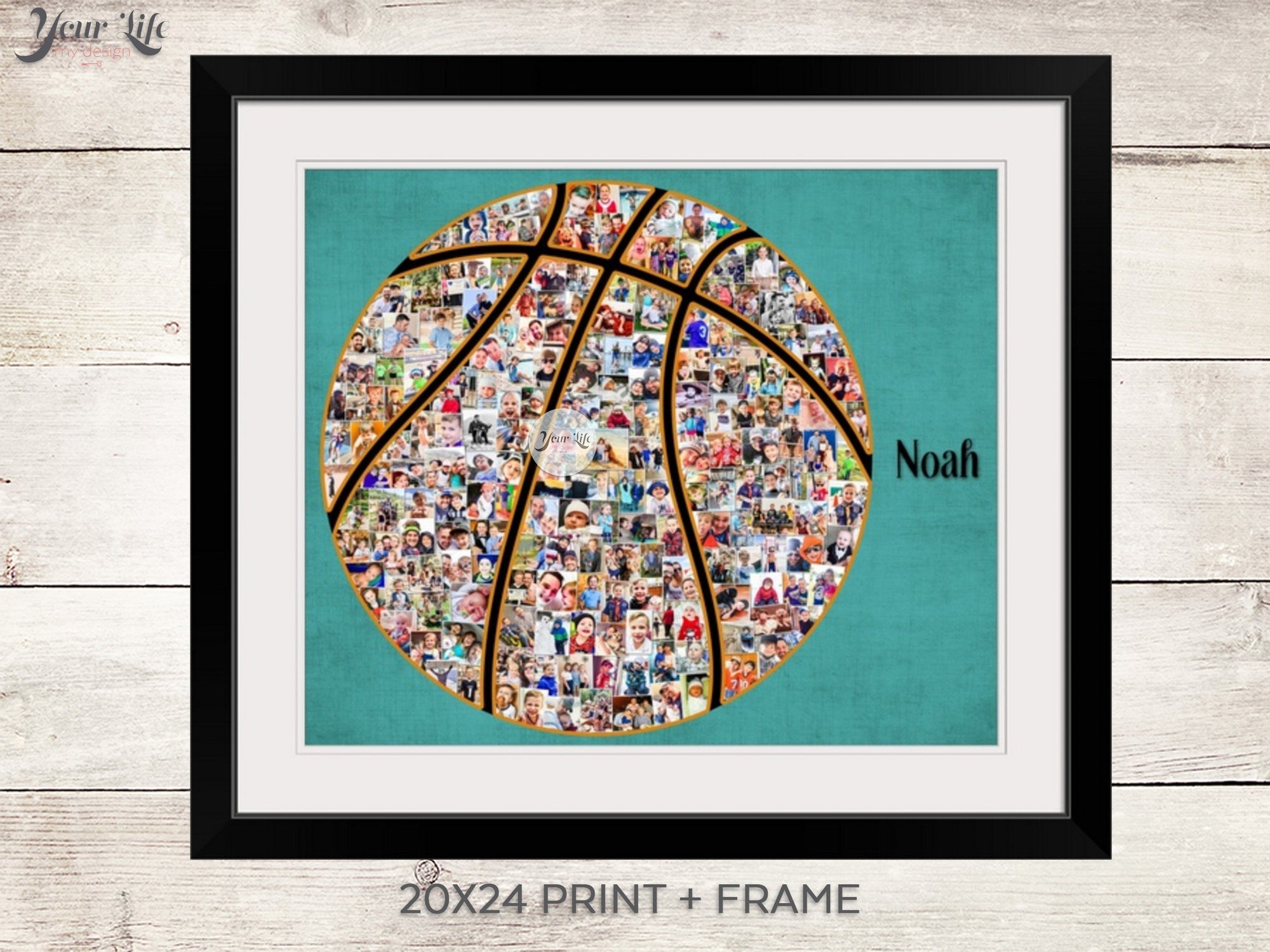 Basketball Photo Collage, Basketball Coach Gift, Basketball Gift, Basketball Art, Basketball Gift for Player