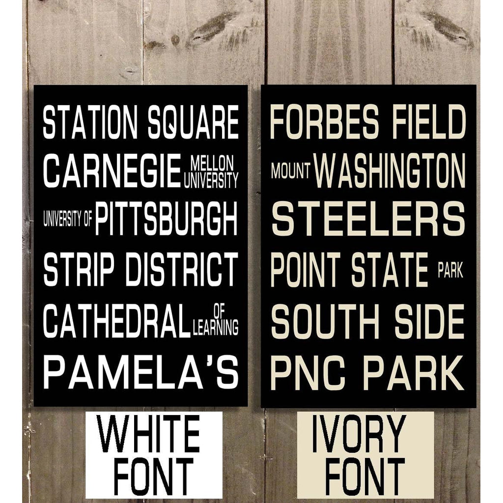 Personalized Subway Art - Wall Art - Typography Print - Modern Home Decor - Anniversary Gift