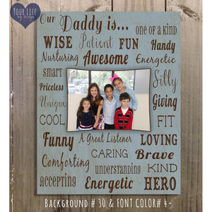 Dad Canvas, Father's Day Gift Dad, Personalized Photo Collage, Dad Birthday Gift, Father's Day Gift for Father, Gift for Dad