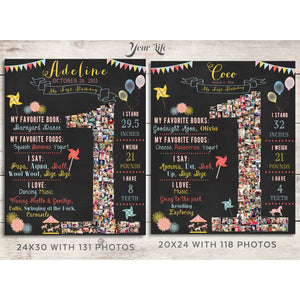 Carnival & Pinwheels - 1st Birthday