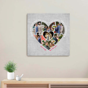 Mom Heart Puzzle Collage