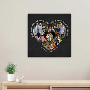 Mom Heart Puzzle Collage