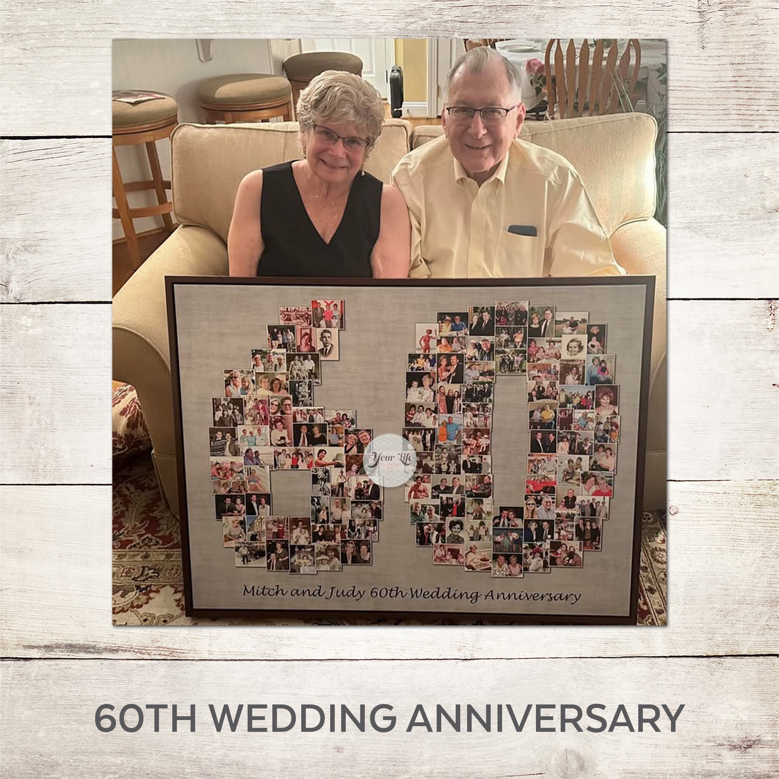 60th Photo Collage |60th BirthdayGift | 60th Anniversary Gift