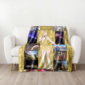 fearless blanket on couch mockup