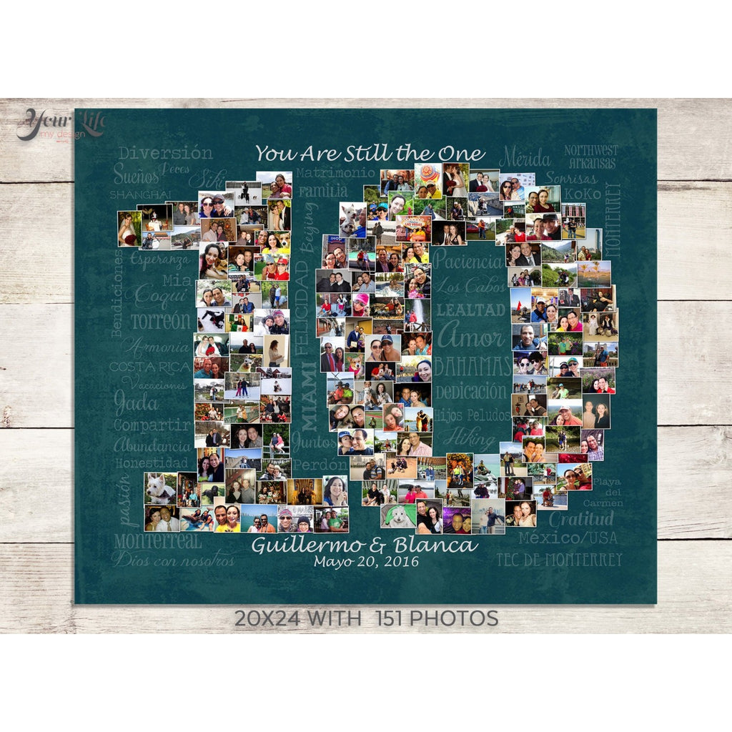 10th Anniversary Photo Collage