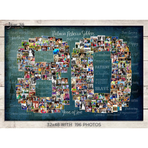 80th Birthday Photo Collage