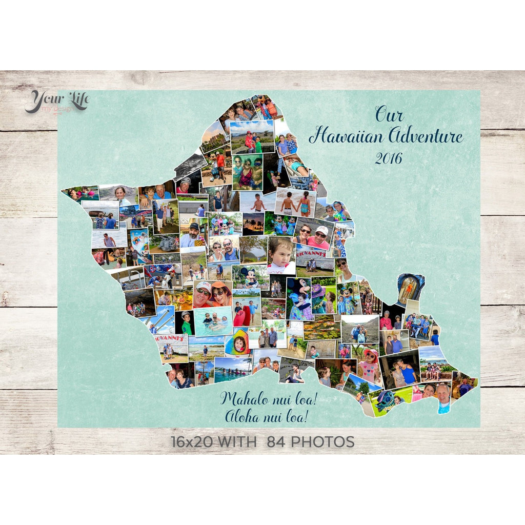 Oahu, Hawaii Gift Photo Collage
