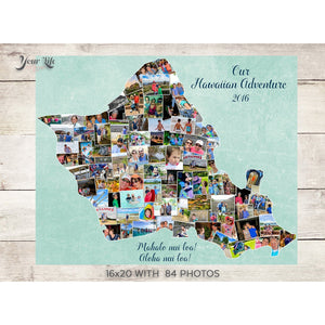 Oahu, Hawaii Gift Photo Collage