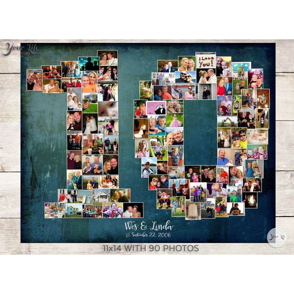10th Anniversary Photo Collage
