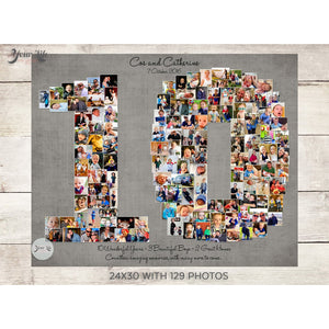 10th Anniversary Photo Collage