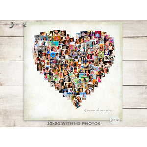 Heart Photo Collage- SQUARE