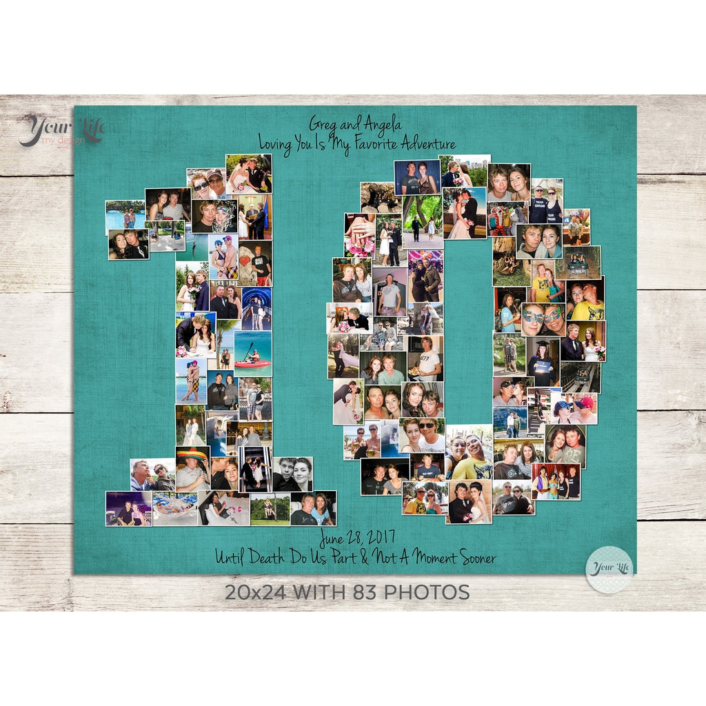 10th Anniversary Photo Collage