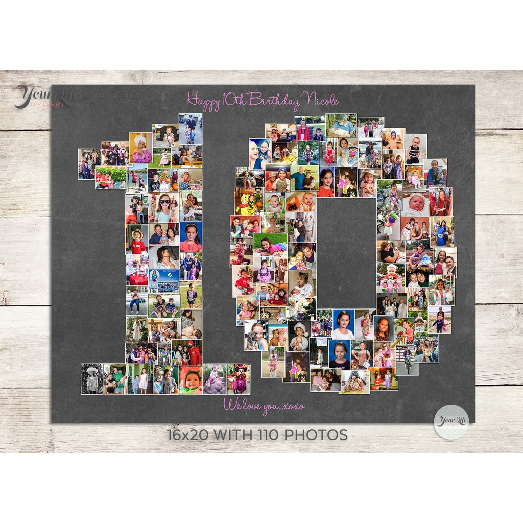 10th Anniversary Photo Collage
