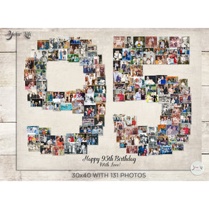 95th Birthday Photo Collage