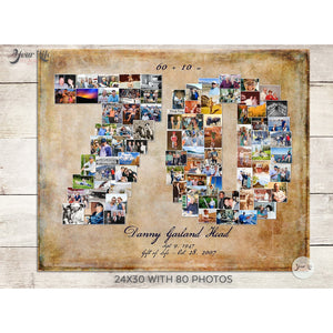 70th Birthday Photo Collage