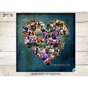 Heart Photo Collage- SQUARE