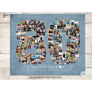 80th Birthday Photo Collage