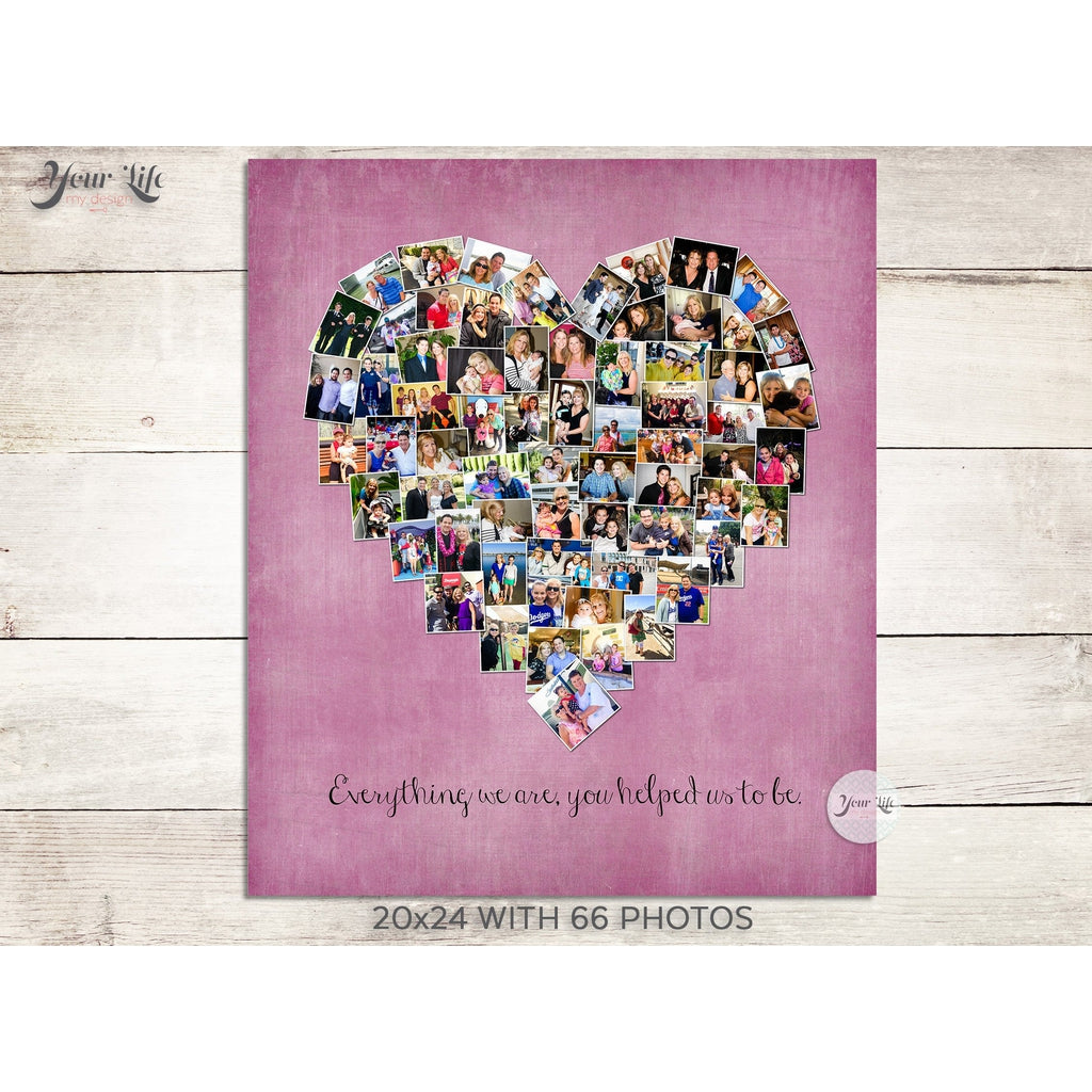 Heart Love Photo Collage
