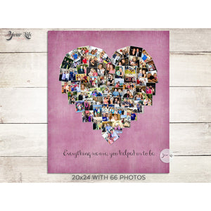 Heart Love Photo Collage