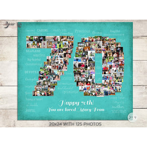 70th Birthday Photo Collage