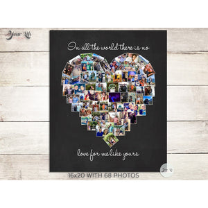 Heart Love Photo Collage