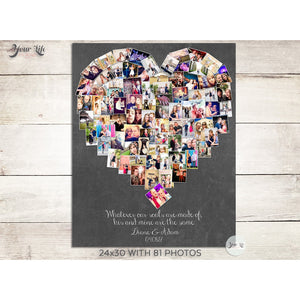 Anniversary Heart Photo Collage - The Original