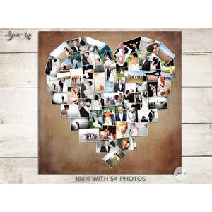 Heart Photo Collage- SQUARE