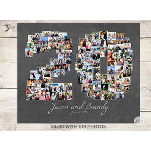 20th Anniversary Photo Collage