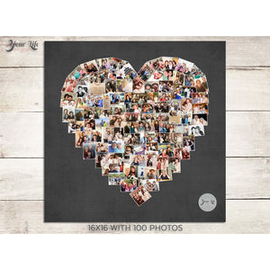 Heart Photo Collage- SQUARE