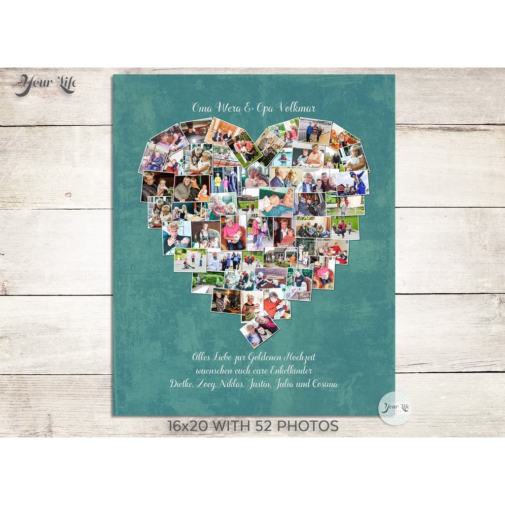 Birthday Gift for Grandma Photo Collage