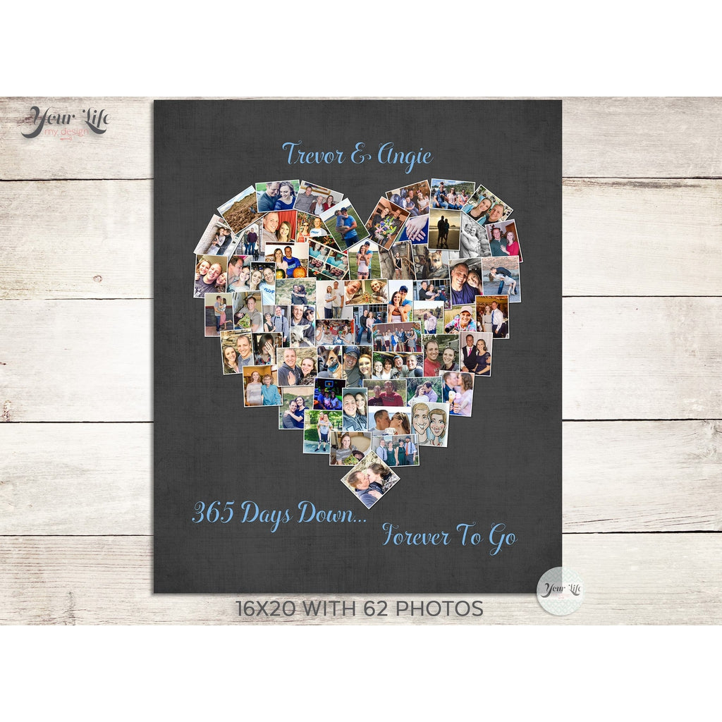 Mr and Mrs Gift Photo Collage