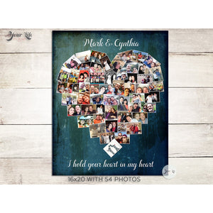 Wedding Day Canvas Photo Collage