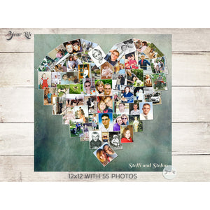 Heart Photo Collage- SQUARE