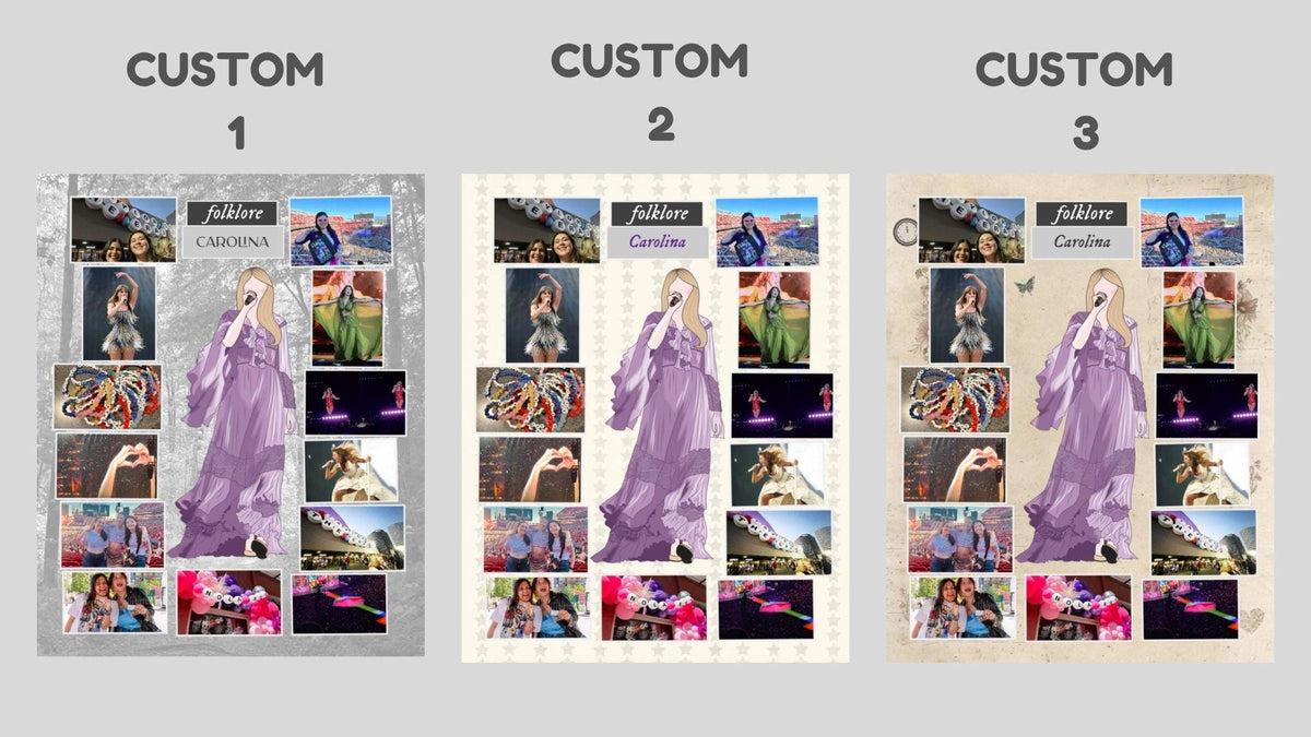 FOLKLORE Personalized Blanket - Custom Eras Tour Photo Blanket - Unique Gift for Swifties - Cozy Home Decor - 50x60&quot;